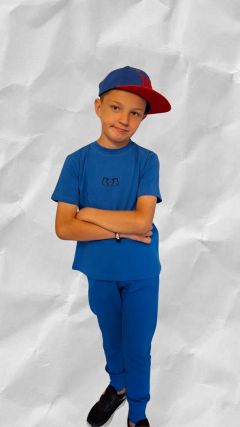 T shirt niebieski firmy Słoń T shirt niebieski firmy Słoń