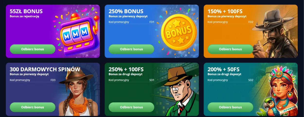 Bonusy w Marvel Casino